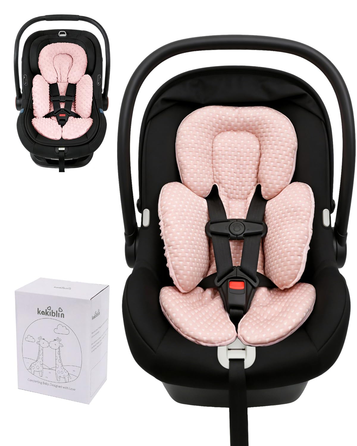 KAKIBLIN Infant Car Seat Insert, Car Seat Cooling Pad for Baby Boys Girls