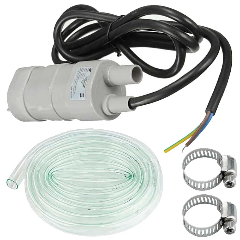 JYUDAUFU 12V Submersible High Flow Water Pump, Micro Motor Water Pumps 600 L/H 5 m Maximum Lift Freshwater Pump for Motor Home Pond Aquarium, Fish Tank Fountain, with Water Hose, Hose Clamp