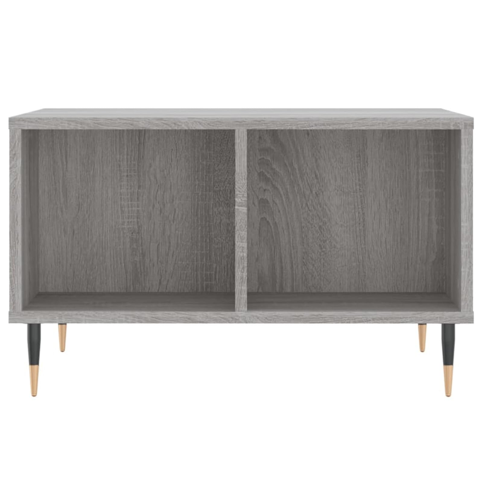 Homgoday Tavolino da caffè Sonoma grigio 60 x 50 x 36,5 cm, in legno ingegnerizzato, tavolino da tè per soggiorno, sala ricevimenti degli ospiti, camera da letto e ufficio, tipo 1