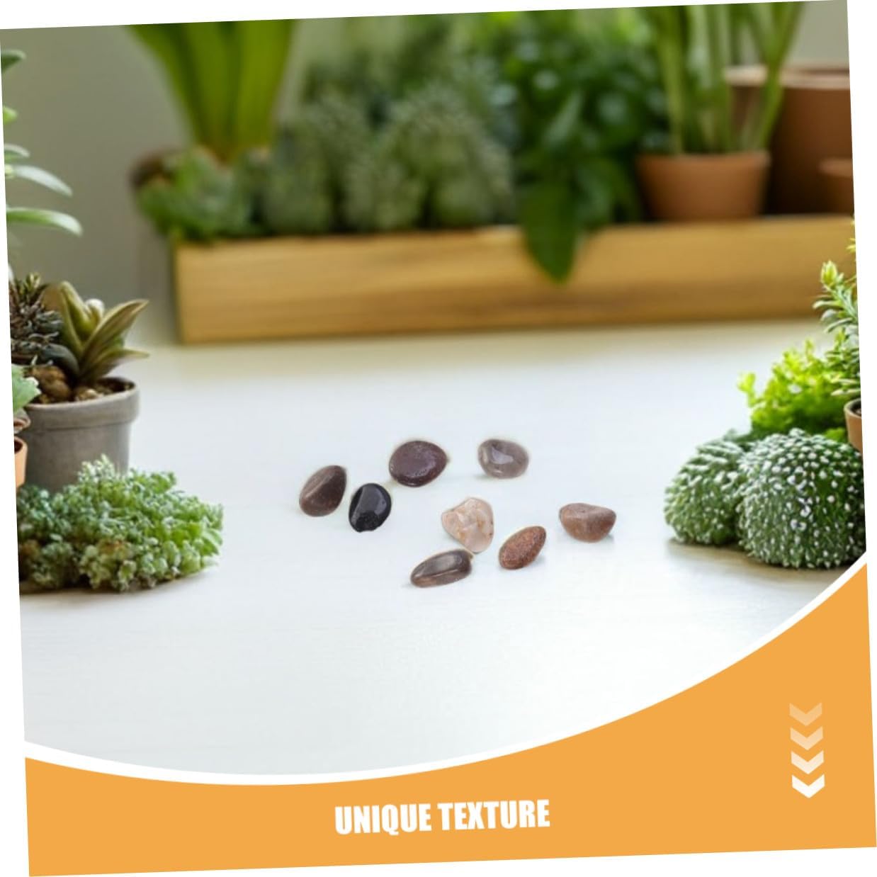 Natural Polished River Pebbles 2-3cm, 1500g Aquarium Fish Tank Gravel Stones for Freshwater Landscaping and Garden Decoration