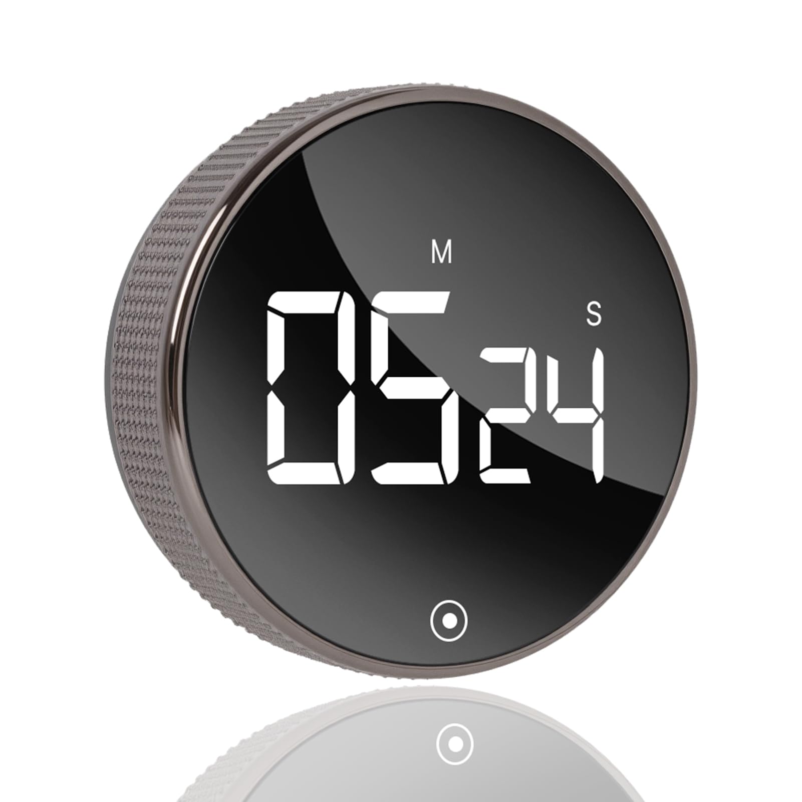 Digital Kitchen Timer, Home Kitchen Timer with Large LED Display, Magnetic Countdown Count Up Timer with Rotating Knob, Battery Powered for Cooking, Study, Fitness, Office, Classroom