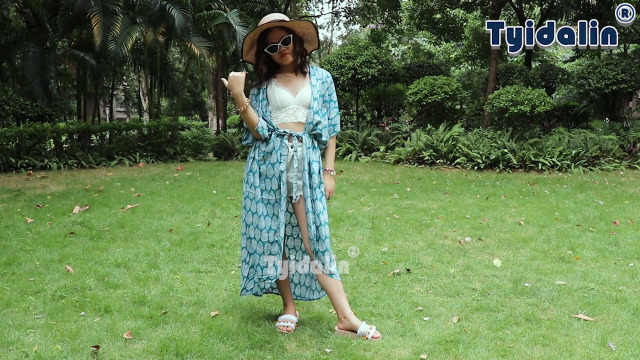YouKD Vestido Largo Para Mujer, Estilo Bohemio, Para Playa, Kimono
