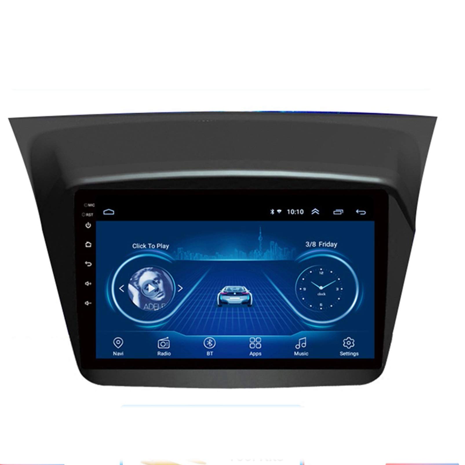 Autoradio 9" Android avec navigation de voiture et Bluetooth pour Pajero Sport