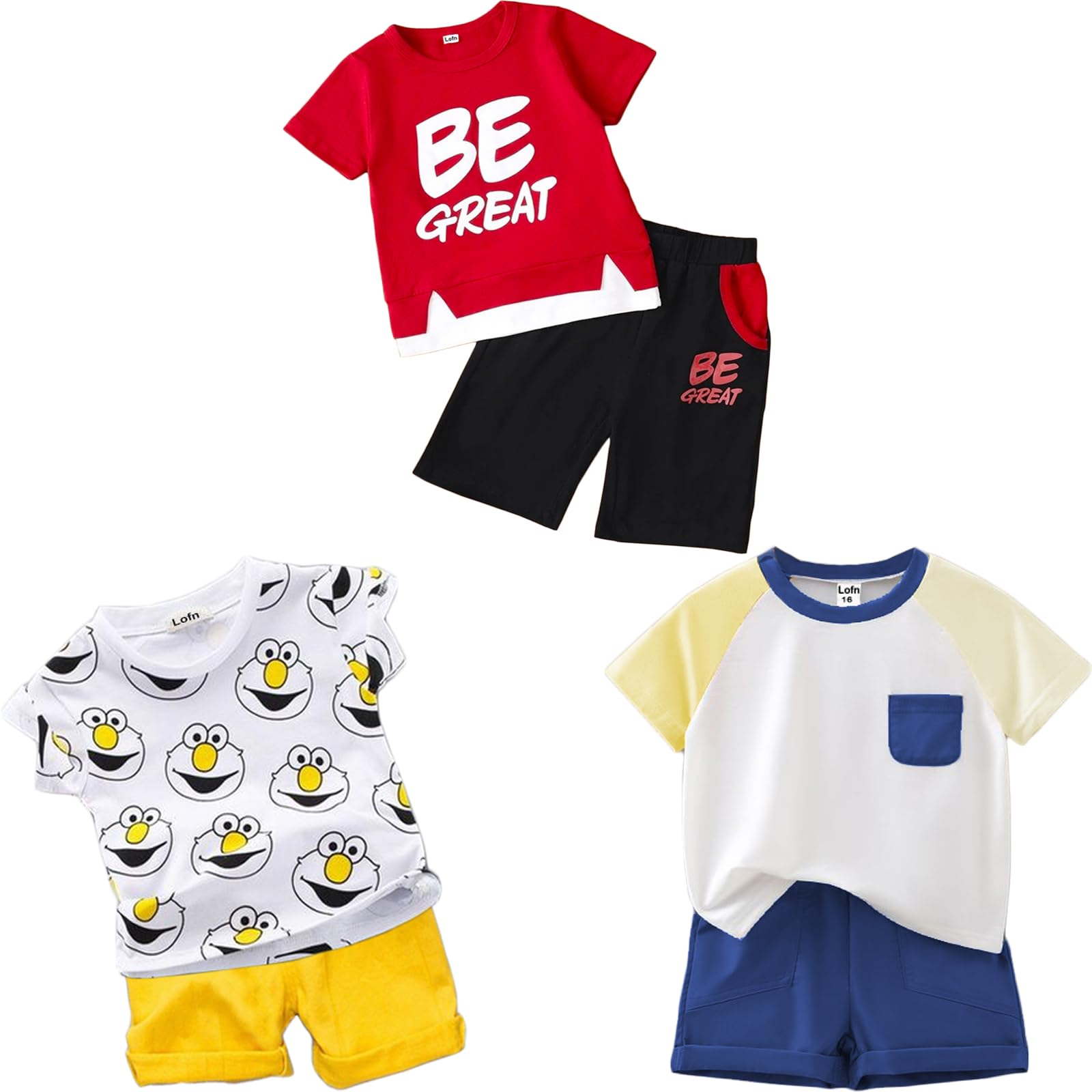 KIDIS LANDCotton Clothing Sets for Baby Boys & Baby Girls Kids Clothes for boys kids clothes for girls Printed Kids Clothing Sets (KDST82RD-KDST10MT-KDST81AF)