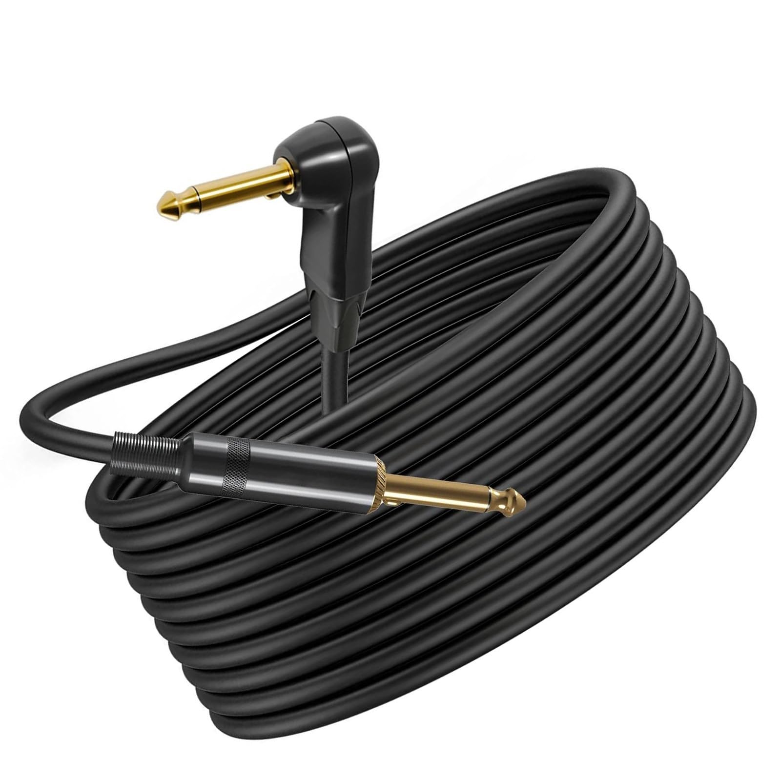 Professionelles Gitarren-Audiokabel 6 M Geräuscharmes High-Fidelity-Gitarrenkabel Mit Dual-Stummschaltung, Metallgehäuse, Breite Kompatibilität, 6,35-mm-Audiokabel