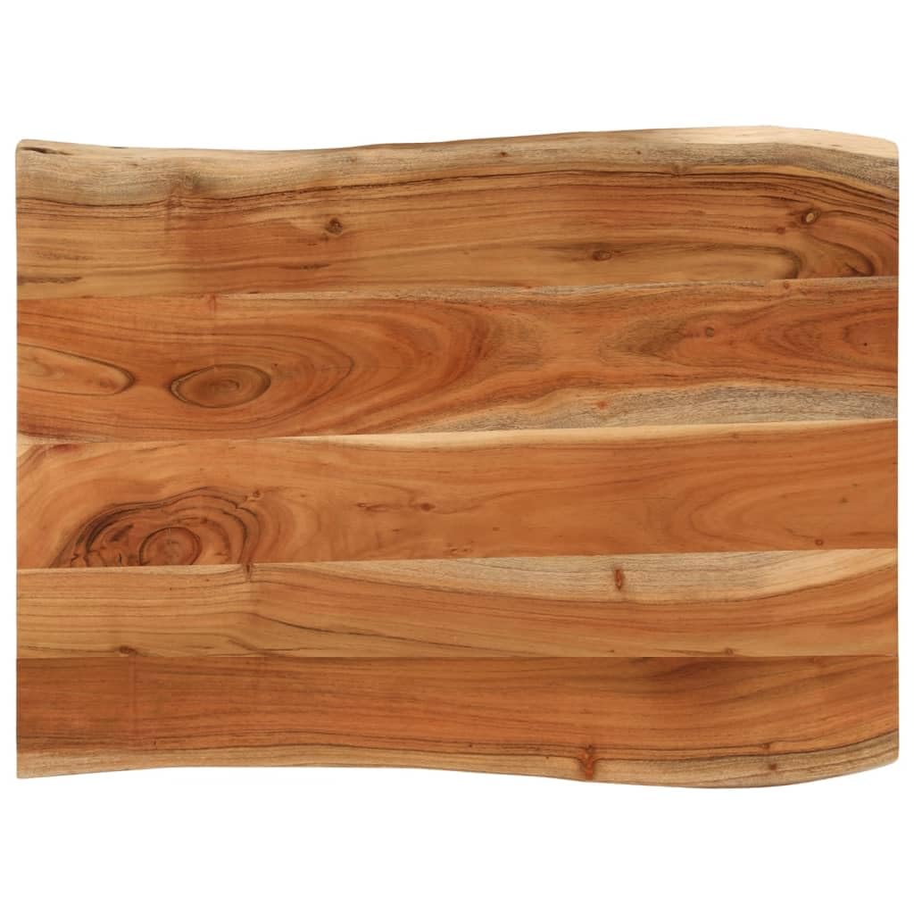 vidaXL Blat stołu, 90x60x3,8 cm, drewno akacjowe, naturalna krawędź, blat stołowy, drewniany blat stołu, blat do stołu, blat na wymianę
