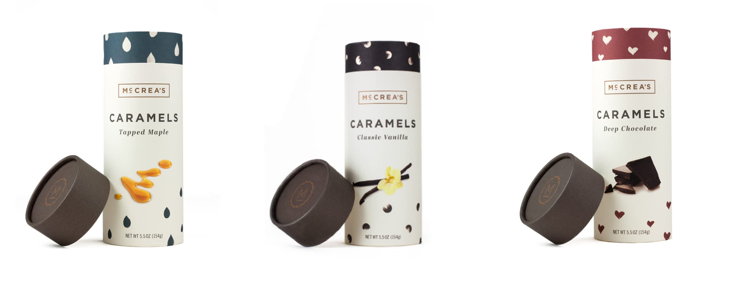 Amazon.com : McCrea's Candies Caramel Assortment Pack - Deep Chocolate Classic Vanilla Tapped Maple : Grocery & Gourmet Food