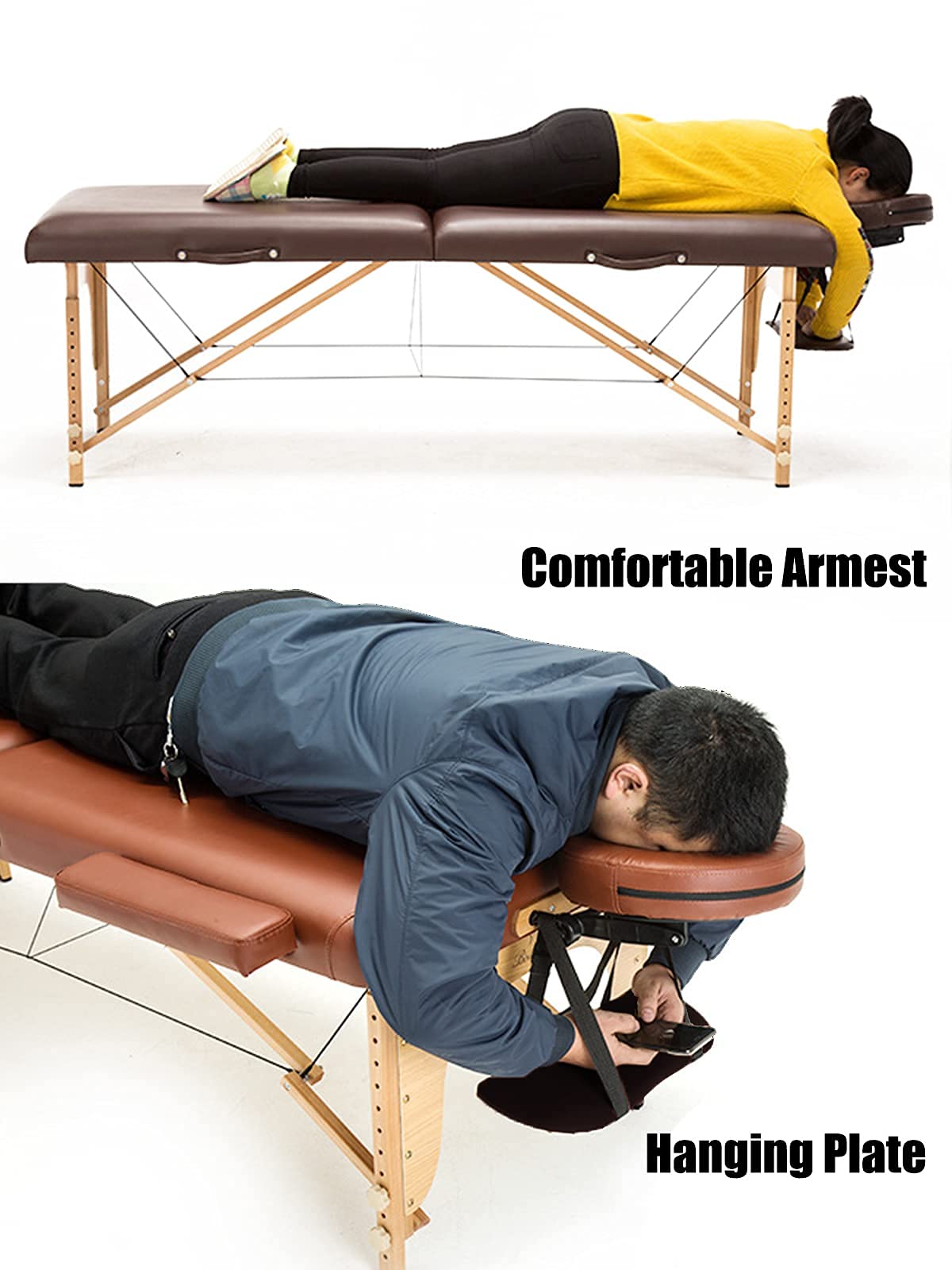 Reposabrazos colgante de esponja suave para mesa de masaje, soporte para brazos colgantes, soporte para reposabrazos, soporte para mesa de masaje, spa, salón de belleza, cama (negro) 6