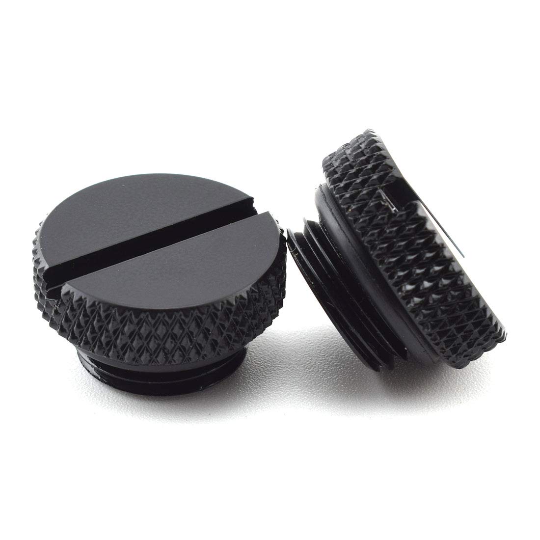 Paquete de 6 conectores G1/4 con junta tórica para sistemas de refrigeración por agua de PC, color negro 3