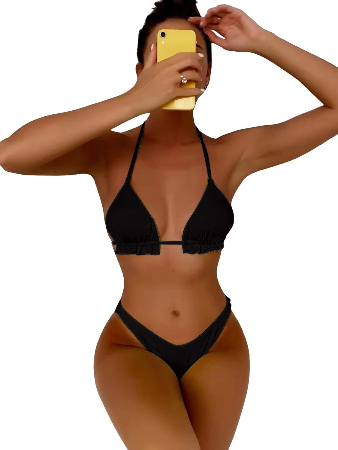 水着・ラッシュガード her lip to Two Tone Frill Swimwear Her lip to - Her lip to 水着 Two tone fill swim wearの通販