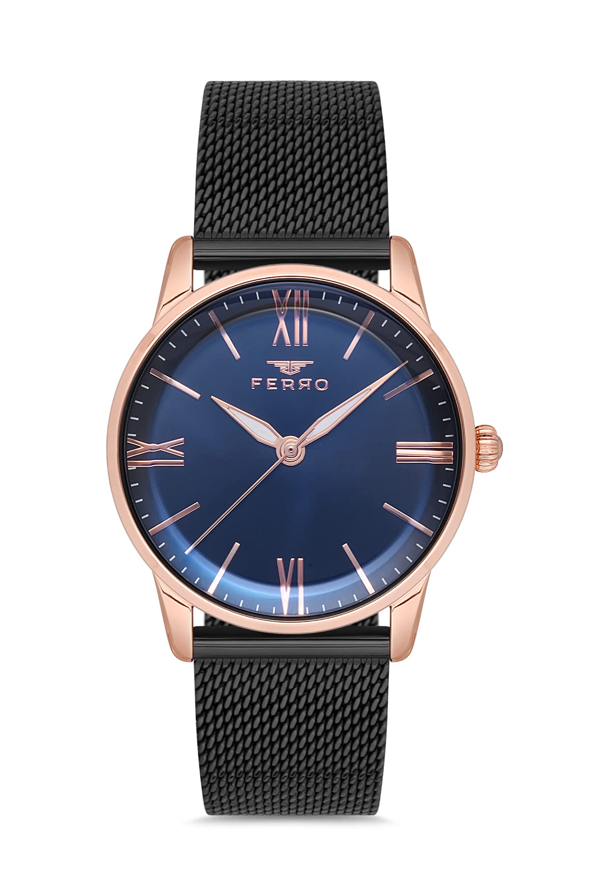 Ferro Lucca Analog Brown Round Dial Women's Watch