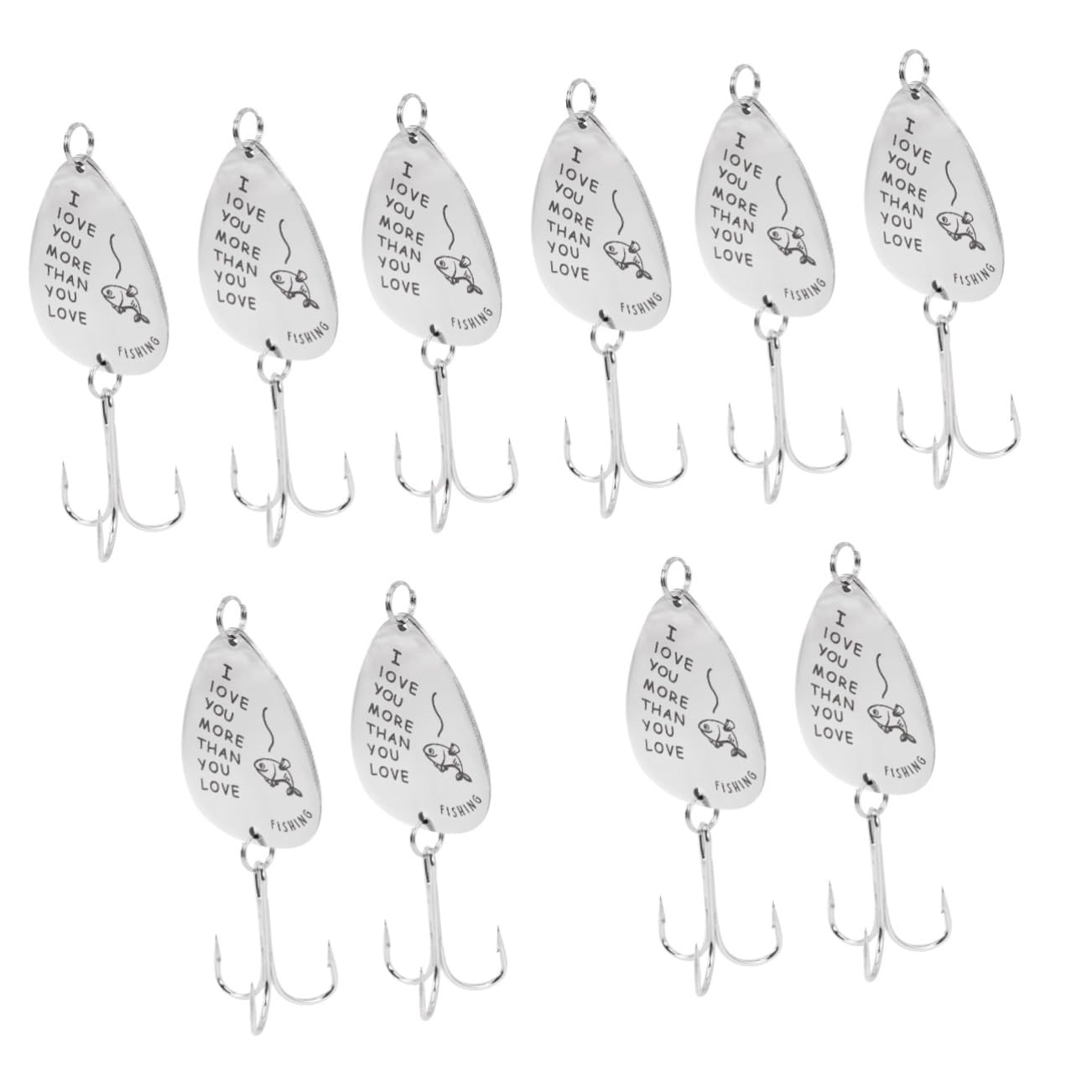 BESPORTBLE Porte-clés Hameçon Multifonction Fisherman Pêcheur Grand Pere Pliant Pinces Canne À Pêche Appât Crochet De Pêche De Voyage Petit Hameçon Acier Inoxydable