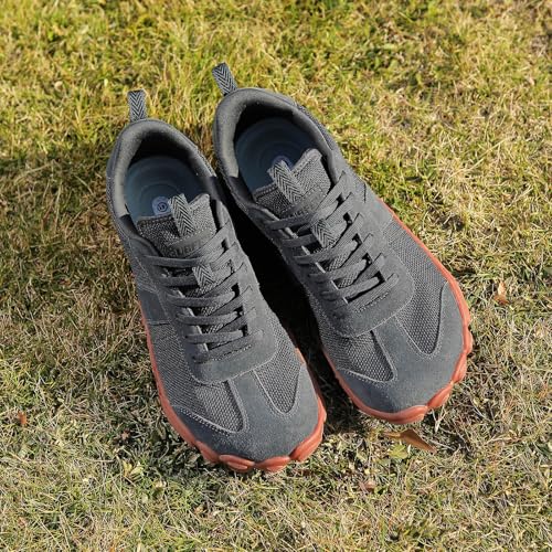 Image of UBFEN Womens Barefoot Shoes Mens Wide Toe Box Zero Drop Minimalist Sneakers | Laces Up, Lightweight, Breathable, Comfortable, Suitable for Walking, Travel, Light Hiking, Trail Running, Tennis, Daily Wear