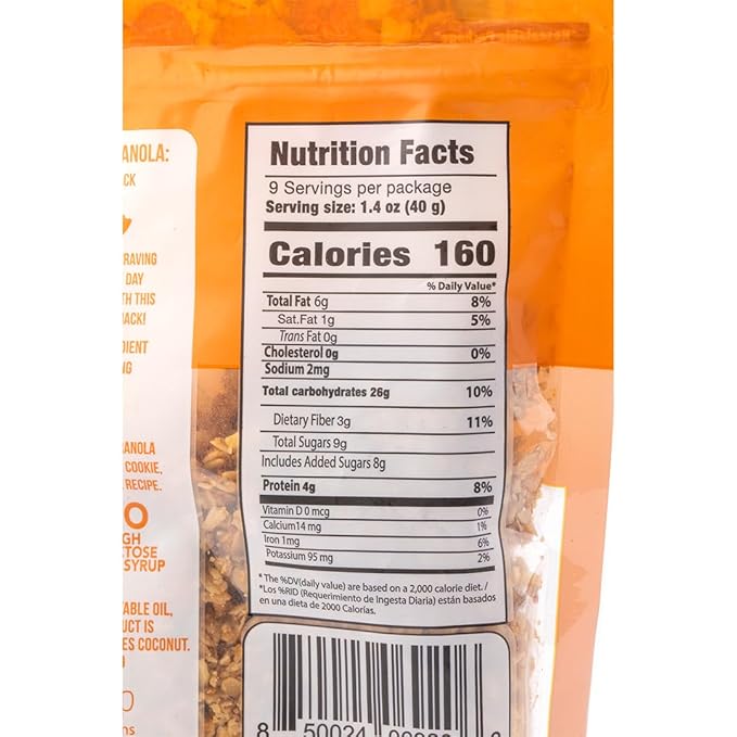 Granola Avelina Frutas y Nueces Sin Gluten, No-GMO - 12.1 oz (Paquete de 2) miniatura 6