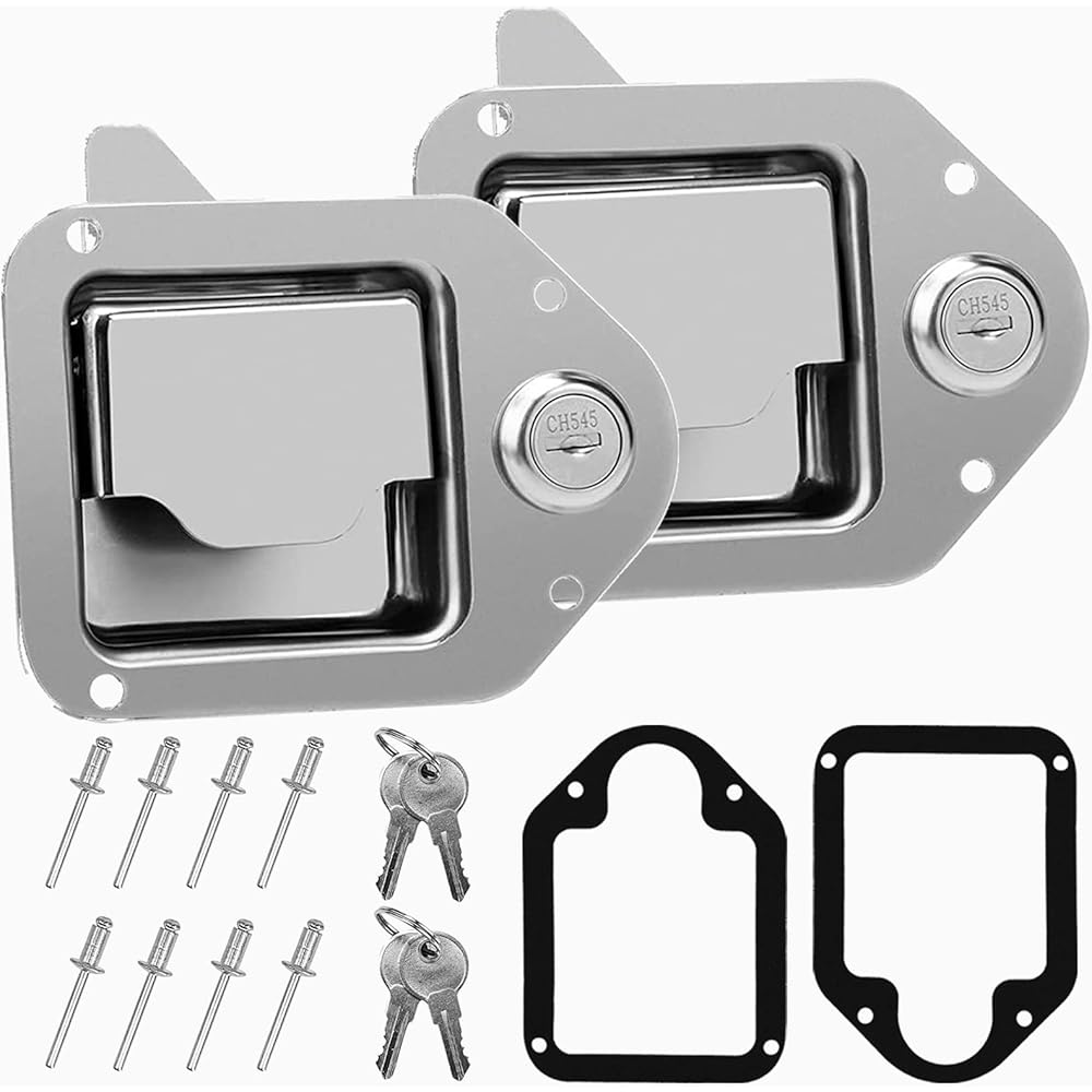 6/mo Finance Truck Tool Box Lock Replacement with Keys, 2 PCS Tool