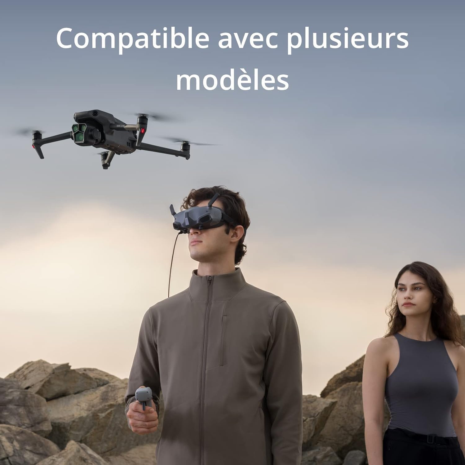 DJI RC Motion 2 - Immersive Intelligent Controller, Multi-Directional Operation, Multifunctional et Intuitive FPV Drone Accessory