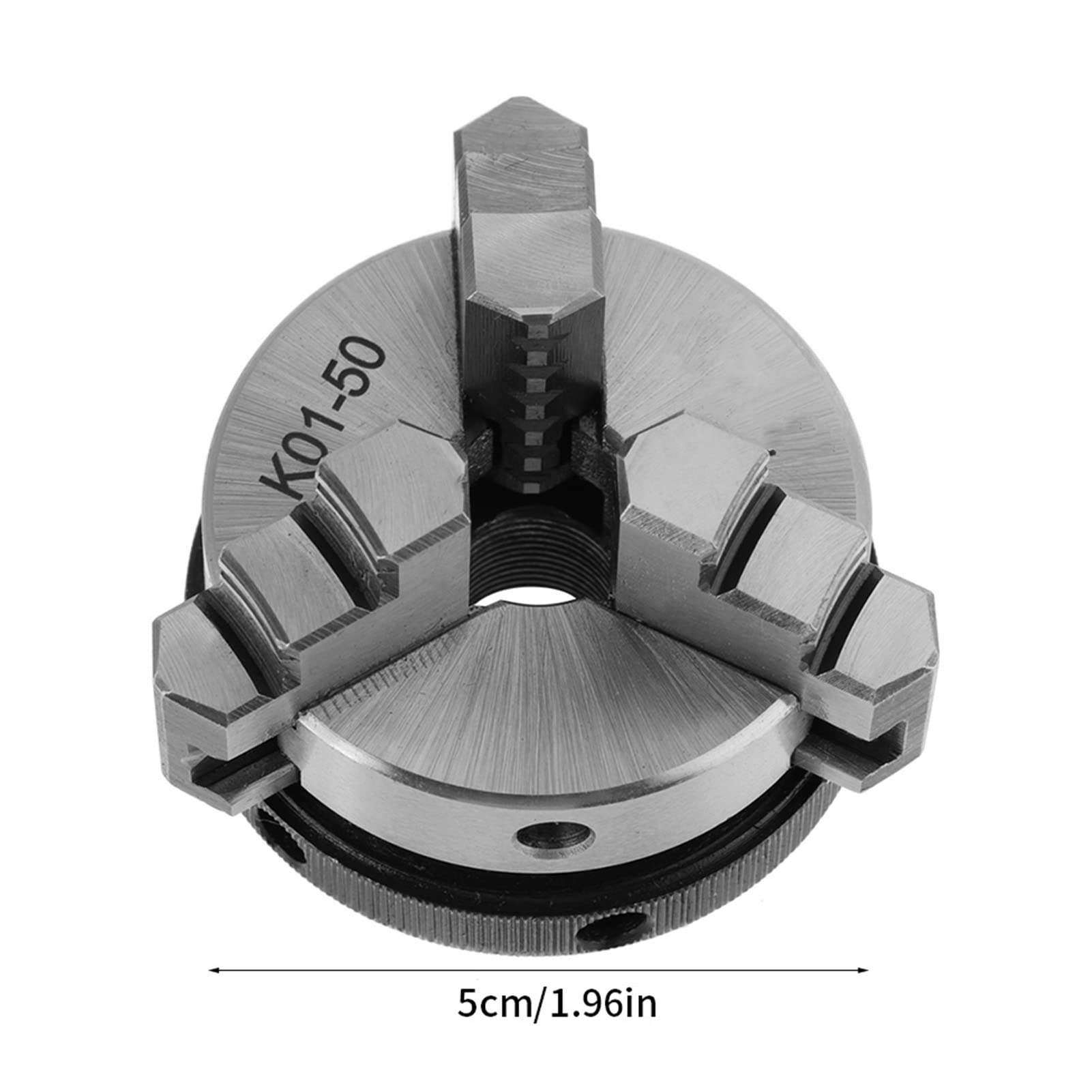 K01-50 Portabrocas de Torno de 2 Mini 3 Mordazas Portabrocas Giratorio Manual Autocentrante M14-1 Rosca