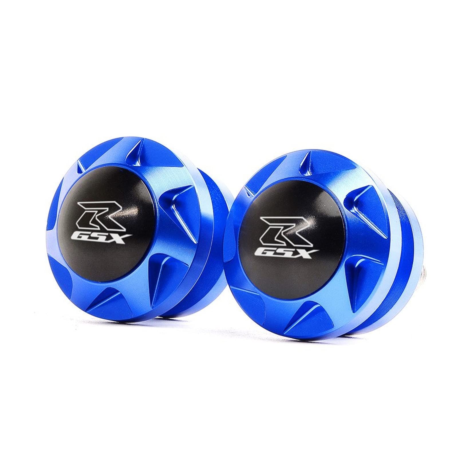 Curseurs de bobines M8 bleu pour stabiliser moto sur béquille atelier GSR GSXR GSXS