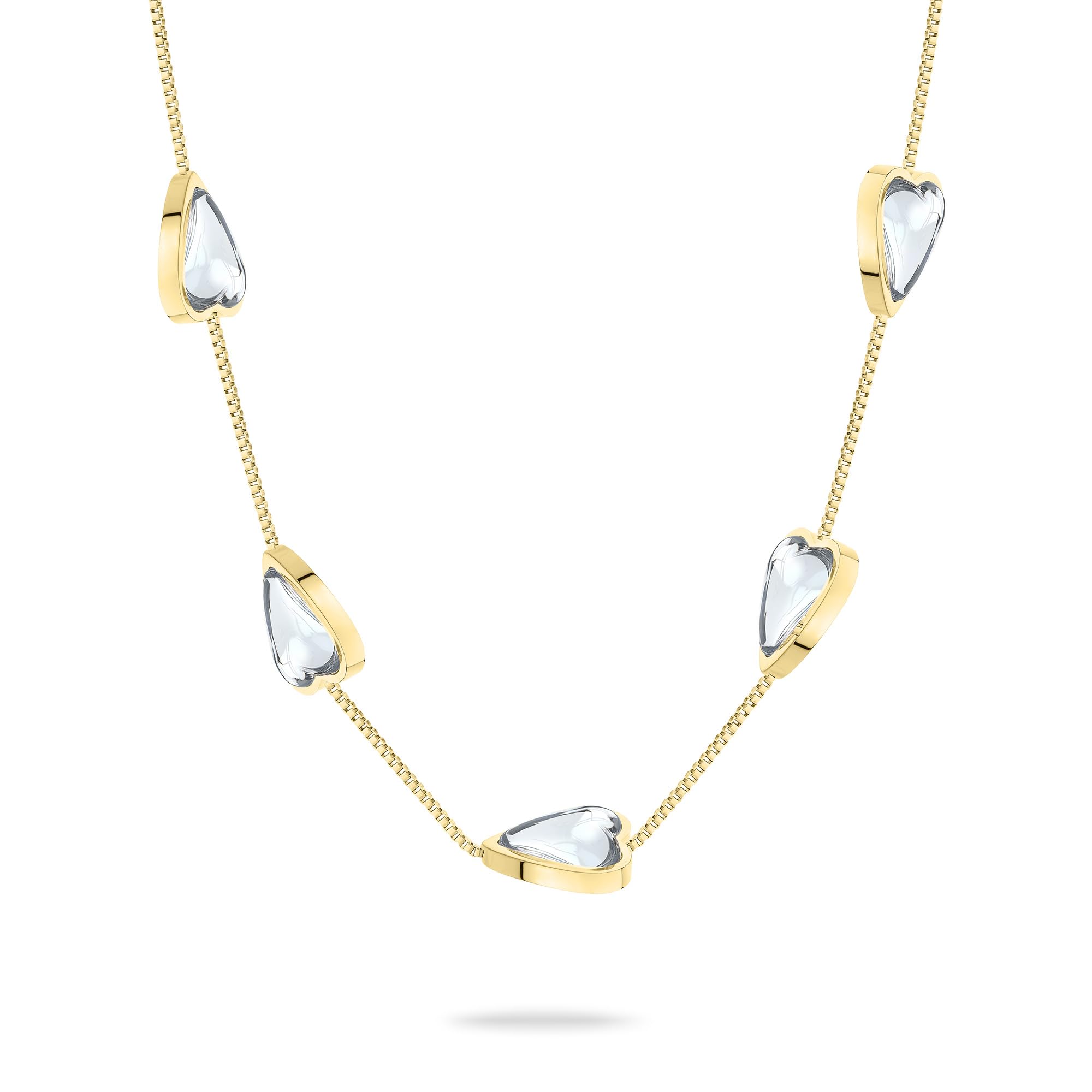 Liebeskind Berlin Ladies Necklace LJ-1696-N-45 in Stainless Steel IP Gold
