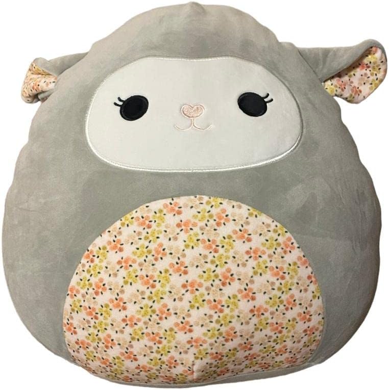 Squishmallow Easter Squad Spring 2023 Squishy Stuffed Animal Toy Plush (14" ELEA Lamb Floral)