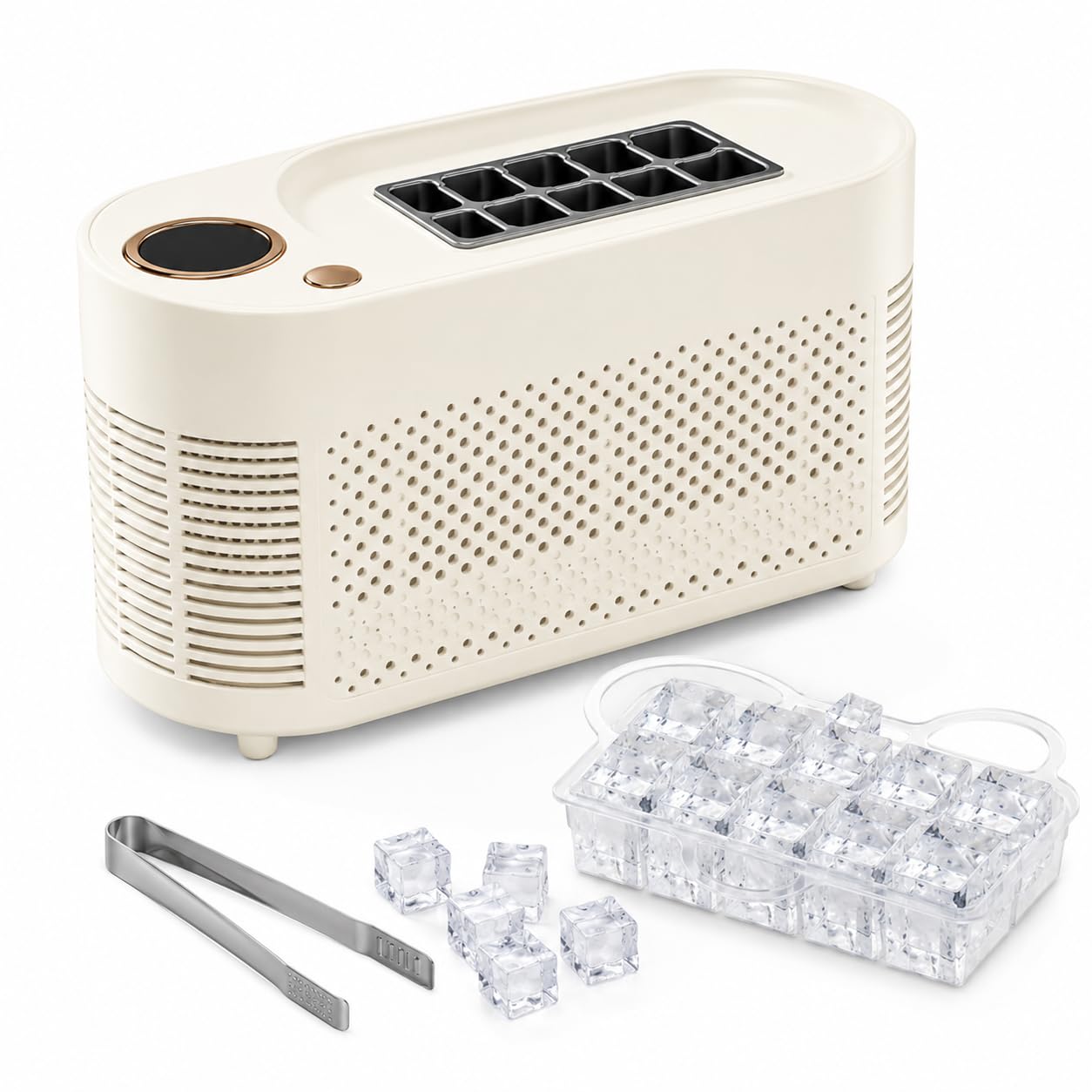Mini macchina per il ghiaccio banco, 12 V CC, 10 cubetti in 10-15 minuti
