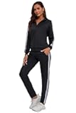 Women's 2 Piece Tracksuit Long Sleeve Track Suits Full Zip Lounge Set Sweatsuits Outfits