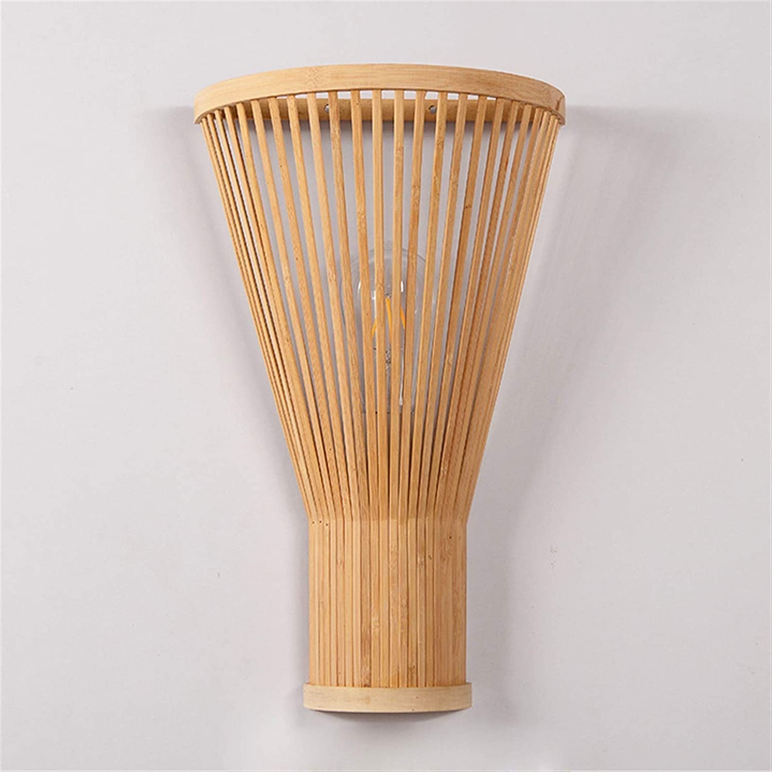 Luces de Pared Luces de Pared de bambú Chino, lámpara de Pared Creativa para Sala de Estar, Patio, Granja, casa de té, Escalera, Pasillo, cafetería, Restaurante, Apliques de Pared Sala de Lectura