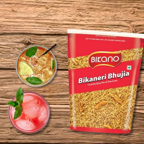 Image of Bikano Bikaneri Bhujia 1 kg & Bikano Besan Laddu Spl, 400 gram box