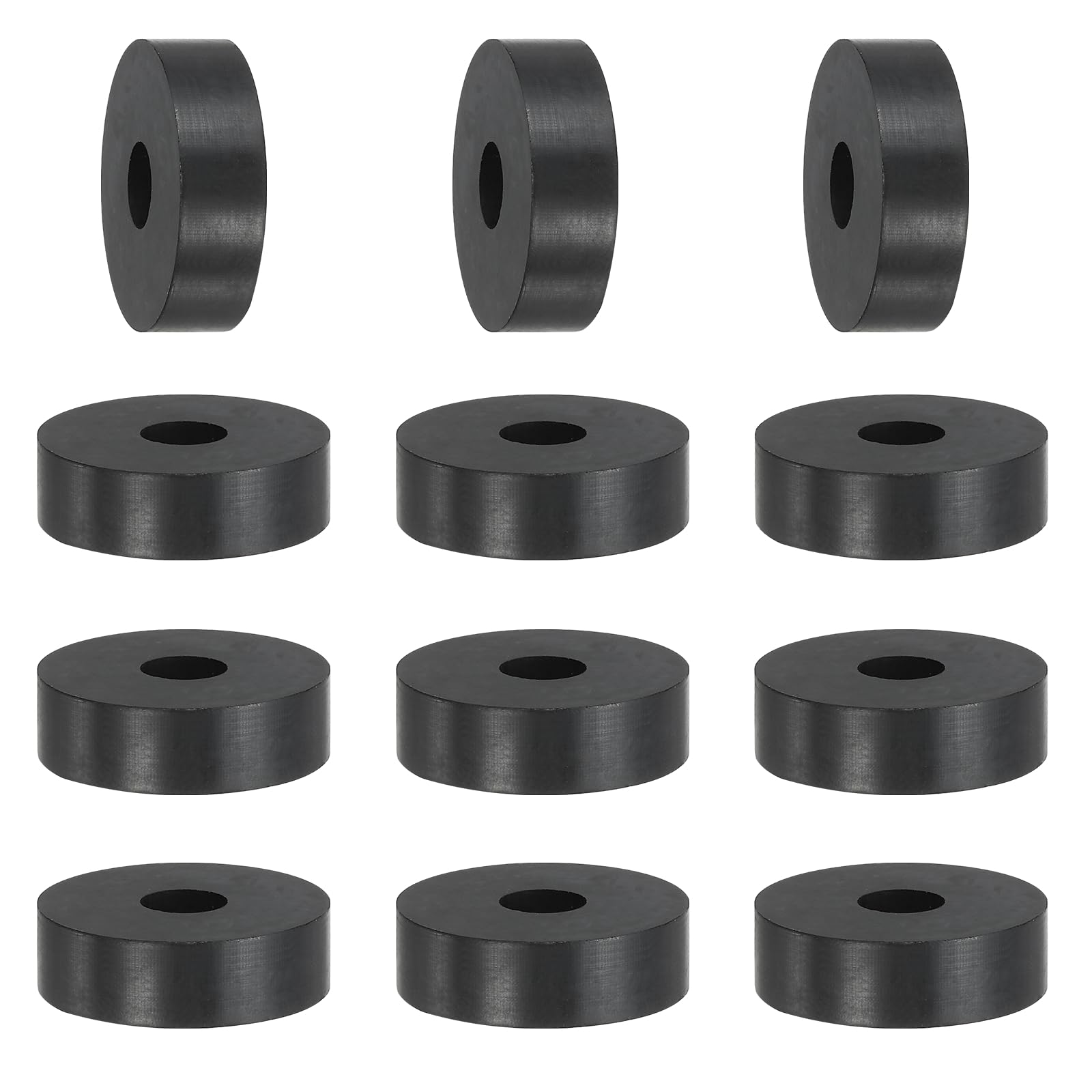 YELARXI Rubber Spacer, Thick Rubber Bushing Washers Anti Vibration Spacer Round Isolation Pads, 0.8" x 0.2" x 0.2"(20 x 6 x 6 mm) Fit for Hardware