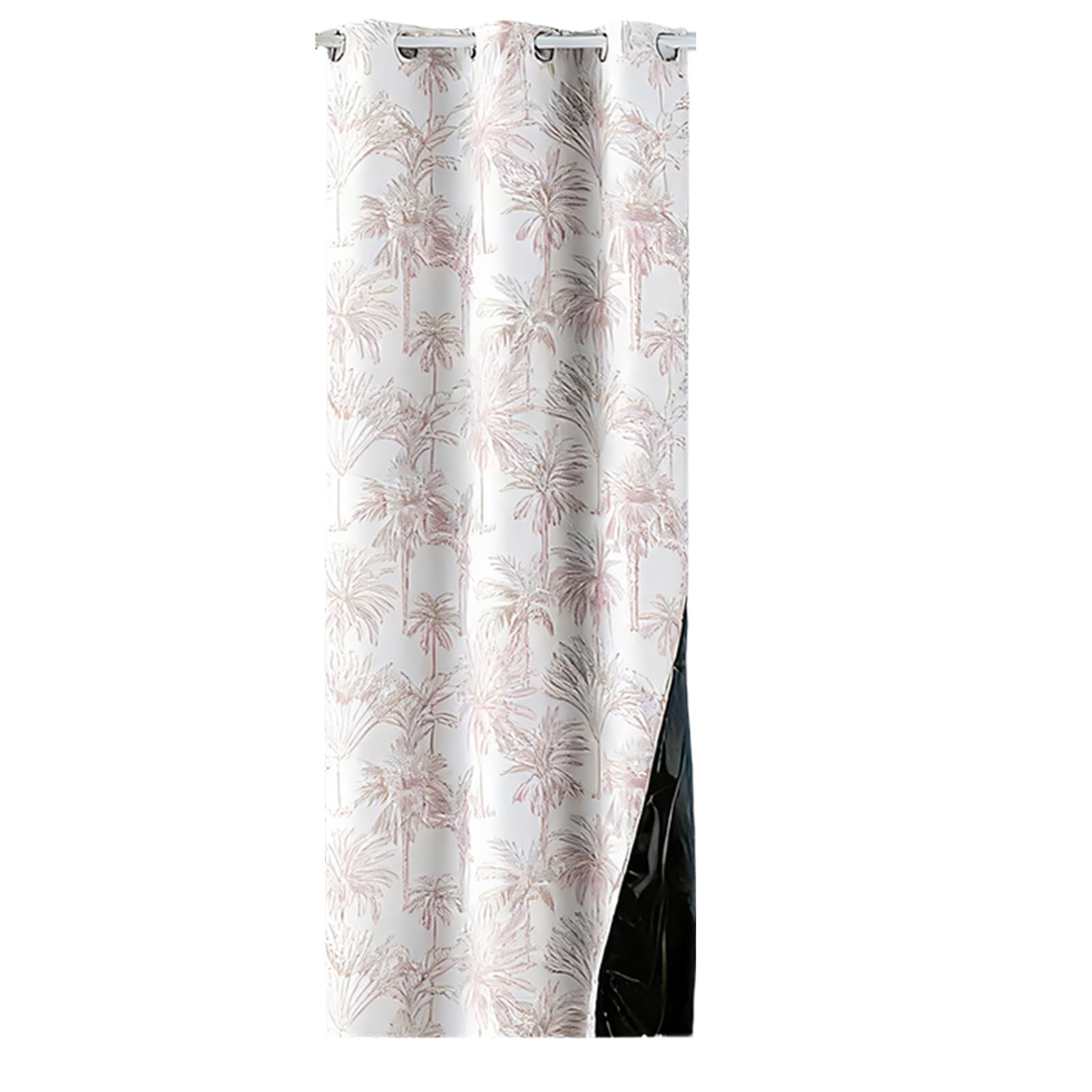 carotoe Print Curtain with Grommets Thermal Insulated Light Blocking Window Drape for Bedroom Darkening Curtain with Grommets Top
