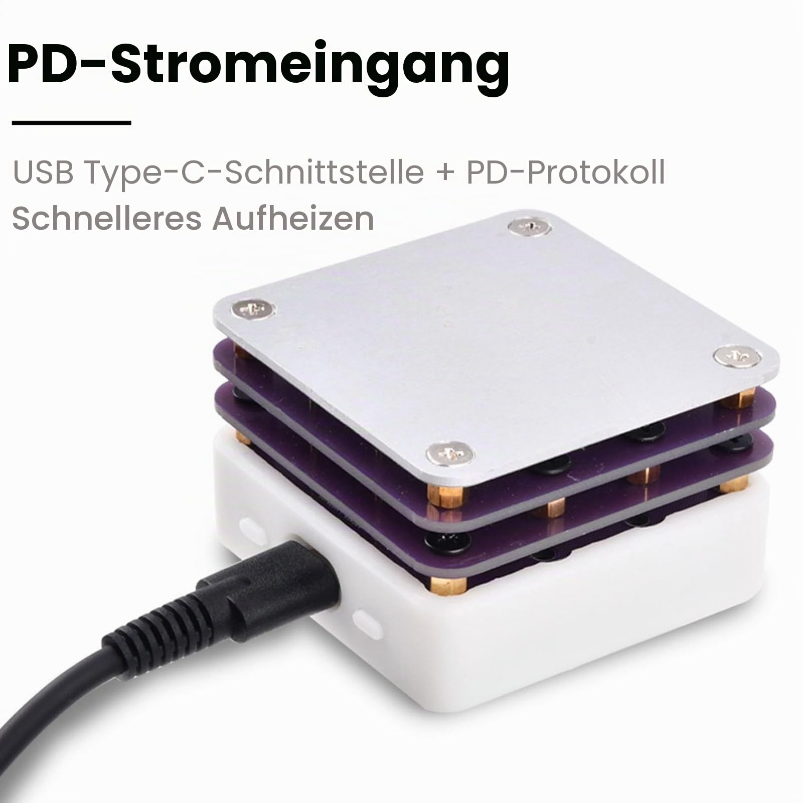 Labor-Heizplatte, Reflow-Oven, 110 V, 850 W, Elektrisches Vorheizen, Lötkolben, Vorwärmstation, Mini-Thermostat-Heiztisch, Schweißgerät, Soldering Tool, Heating Plate