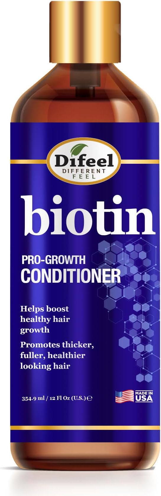 Difeel Pro-Growth Biotin Conditioner for Hair Growth 12 oz. - Conditioner for Thin Hair (Item Packing May Vary)