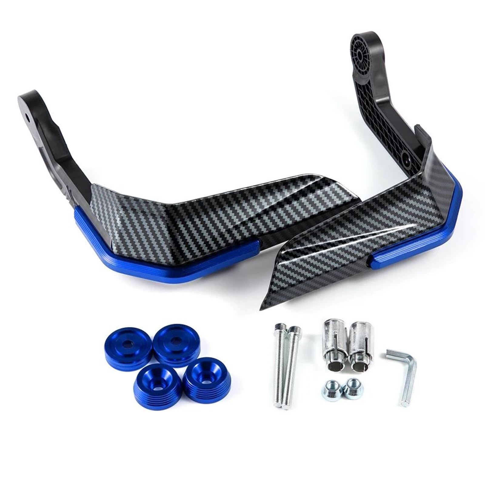 REOKIP for Z1000 Z900 Z650 Z650RS Z400 ZX6R Z800 Z750 Handlebar Brake Clutch Lever Hand Guard Protect Handguard Windshield (Blue)