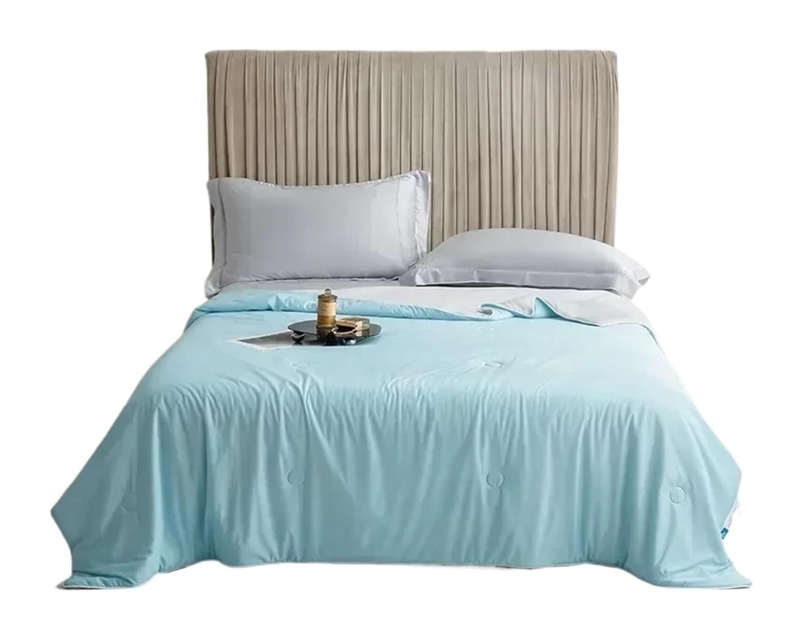 EBzvblxm Cooling Blanket for Summer, Bed Cooling Blanket For Summer Multicolor Multiple Sizes(Sky Blue,200x230 cm)