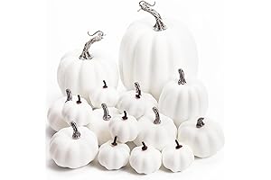 DomeStar Artificial White Pumpkins for Painting