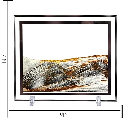 Miniatura 25 de Imagen de arte de arena en movimiento Mar Profundo Dinámico 8D Paisajes de arena Imágenes en movimiento Oficina Escritorio Arte Decoración Juguetes