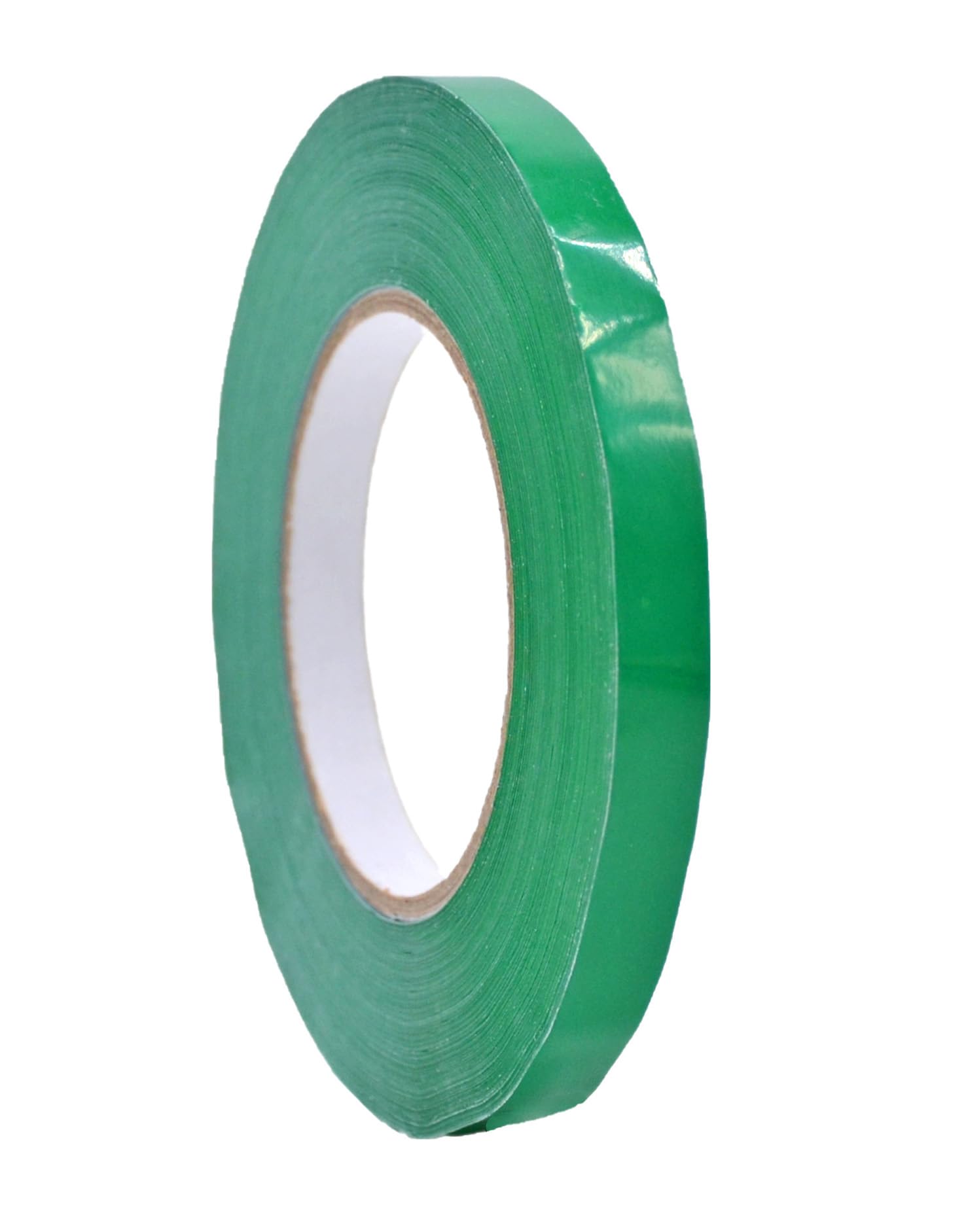 WOD Dark Green Produce Poly Bag Sealing Tape, 3/8 inch x 180 yds. for Packaging and Sealing of Meat, Gifts, or Ice Bags BSTC24PVC