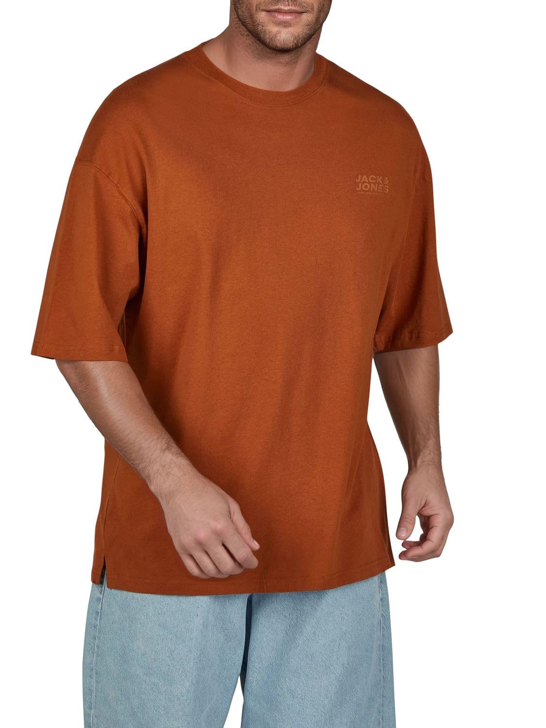 JACK & JONES JJECHARGE Juego de 3 camisetas para hombre de cuello redondo, manga corta, camiseta de verano, estampada, negro, blanco, beige, verde, gris, marrón, S, M, L, XL, XXL, XXXL