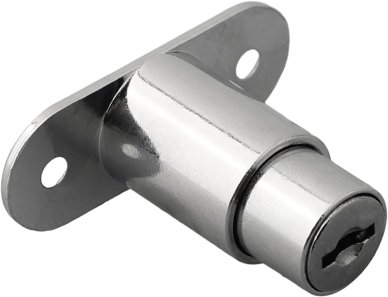 Cabinet and Sliding Door Lock with Cylinder Head Plunger Design for Wooden Drawers and Aluminium Doors Includes 2 Keys Zinc Alloy Construction (23mm)