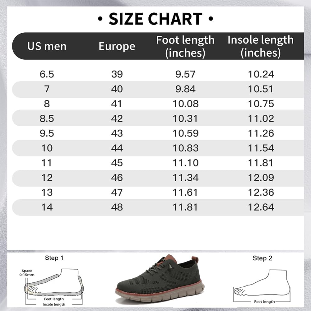 Męskie buty Breeze, wygodne męskie buty formalne, męskie buty ortopedyczne, męskie siatkowe formalne sneakersy biznesowe