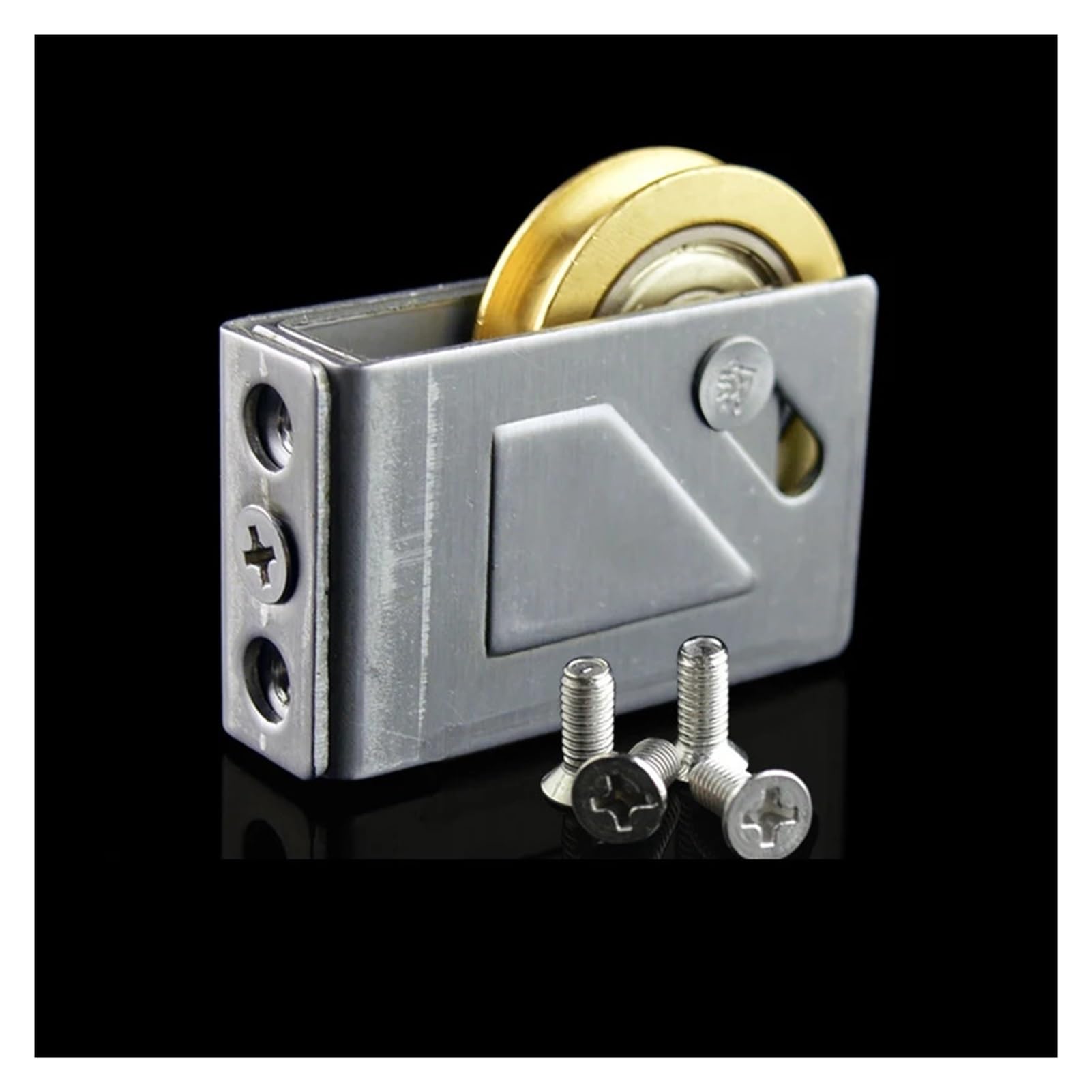 2PCS 30mm Single Groove Copper Wheel Sliding Patio Door Rollers Assembly for Sliding Glass Door Screen Door Gate Window