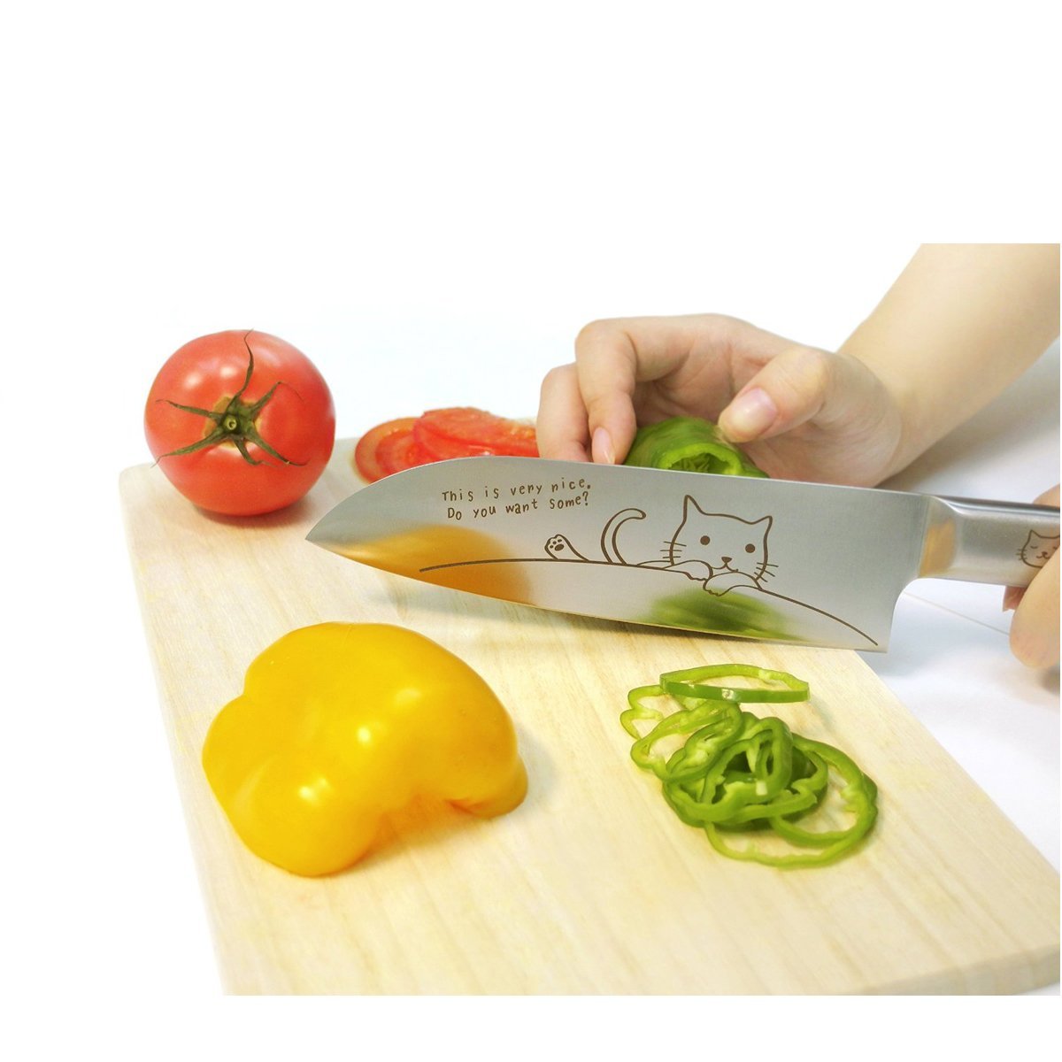 大人気！新品☆メルペール 猫 三徳包丁 Amazon | 東亜金属(Toa) メルペール ネコ 三徳包丁 刃渡り約170mm