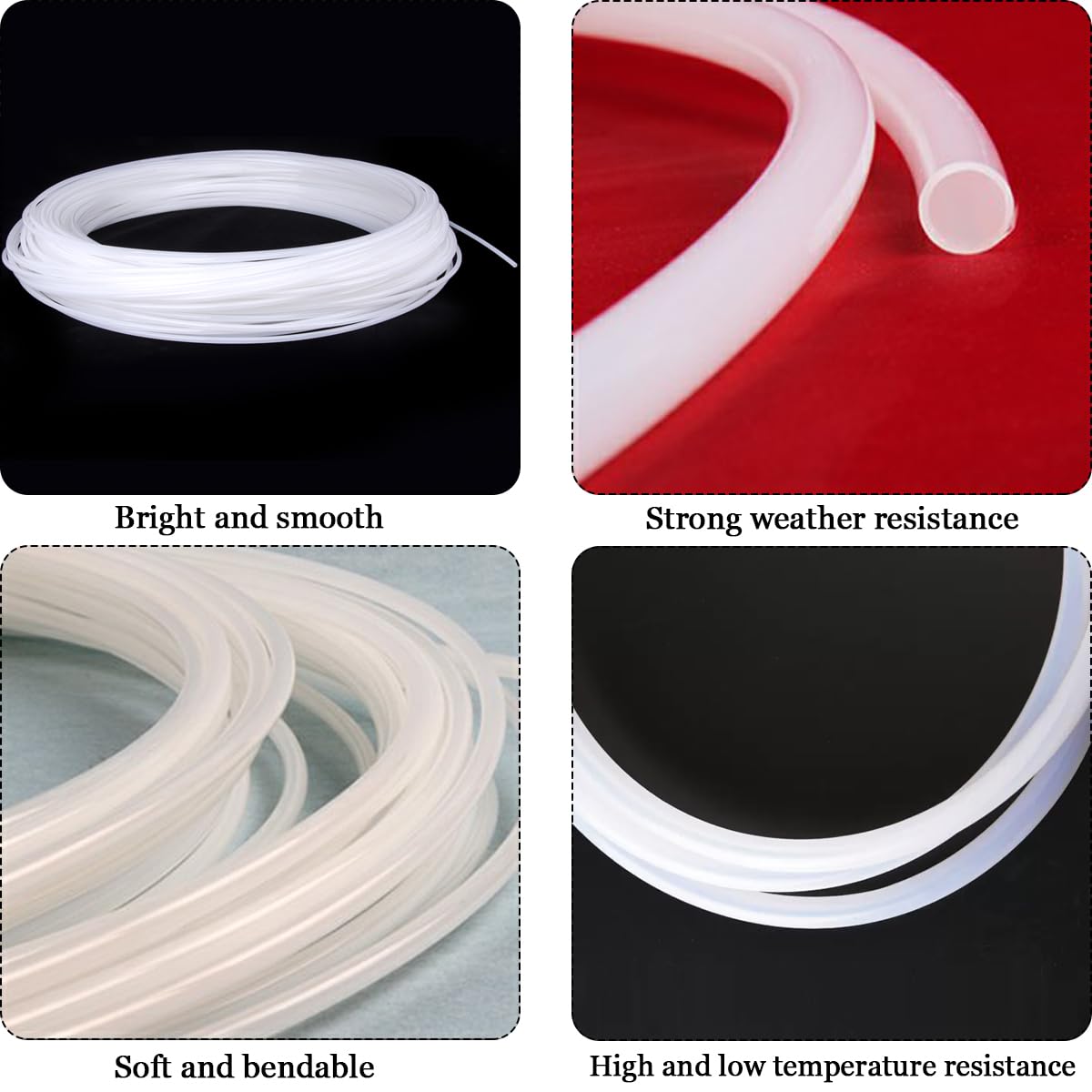 20M Nylonschlauch Nylon-Schlauch Kann Chemische Lösungsmittel, Wasser, Heizöl Und Luft Transportieren Schwarz,15mm*18mm
