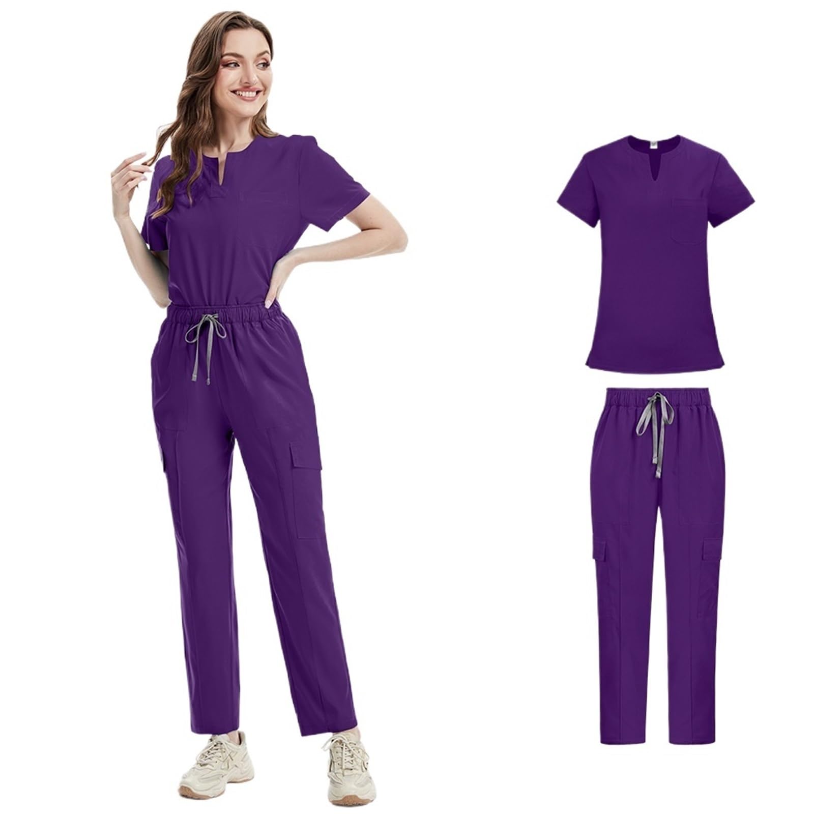 Uniformes médicos bata uniforme mujer artículos de enfermería accesorios de enfermeras clínica traje médico salón de belleza Spa Para Uso Hospitalario
