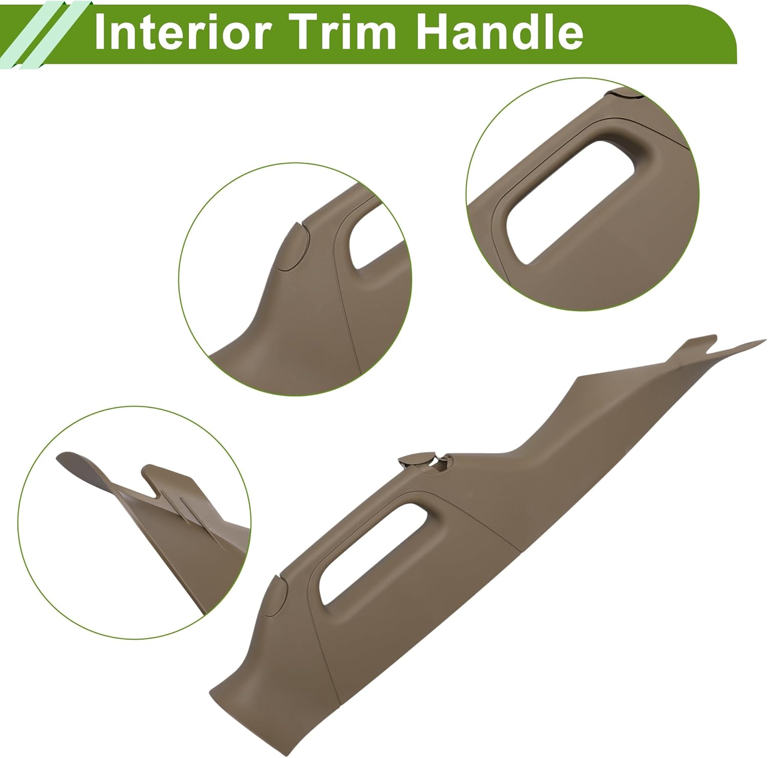 Motoforti A Pillar Grab Handle for Ford F-250 F-350 F-450 F-550 Super Duty 2011-2016 Interior Trim Handle No.BC3Z2503599AA/BC3Z2503598AA Beige Pry Board