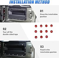 Vista 7 de Cubierta protectora de tornillo de puerta de aleación de aluminio para Land Rover Defender 110 130 2020-2022 accesorio interior de automóvil