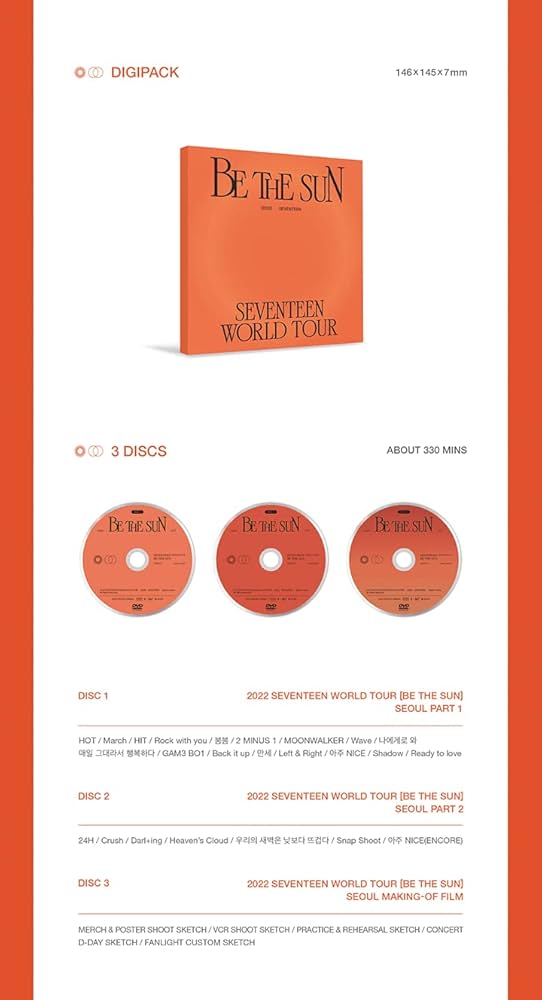 SEVENTEEN WORLD TOUR [BE THE SUN] - SEOUL DVD: Amazon.ca