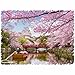 Unidragon Puzzle in legno, miglior regalo per adulti e bambini, forma unica puzzle Nature Sakura, 23 x 15,7 cm, 125 pezzi, piccolo