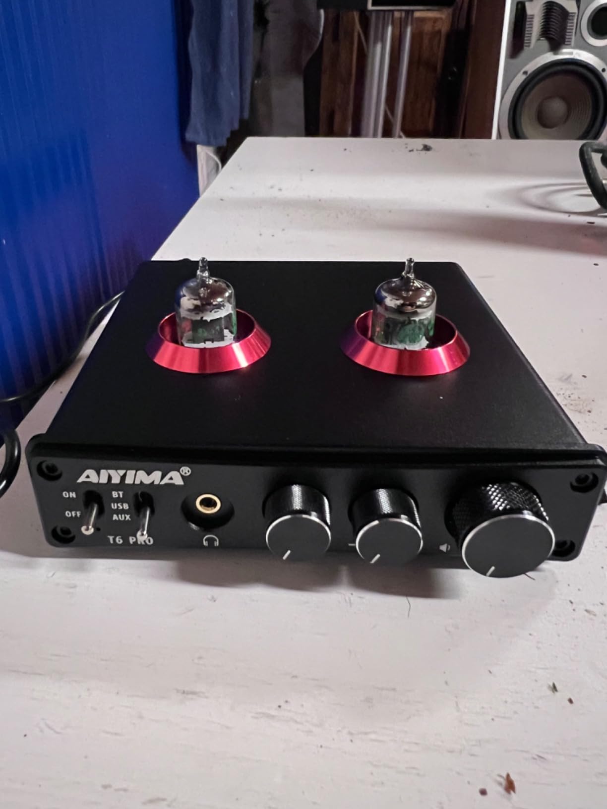 HiFi Röhren Kopfhörerverstärker Mini Headphone Amp Tube Preamp W
