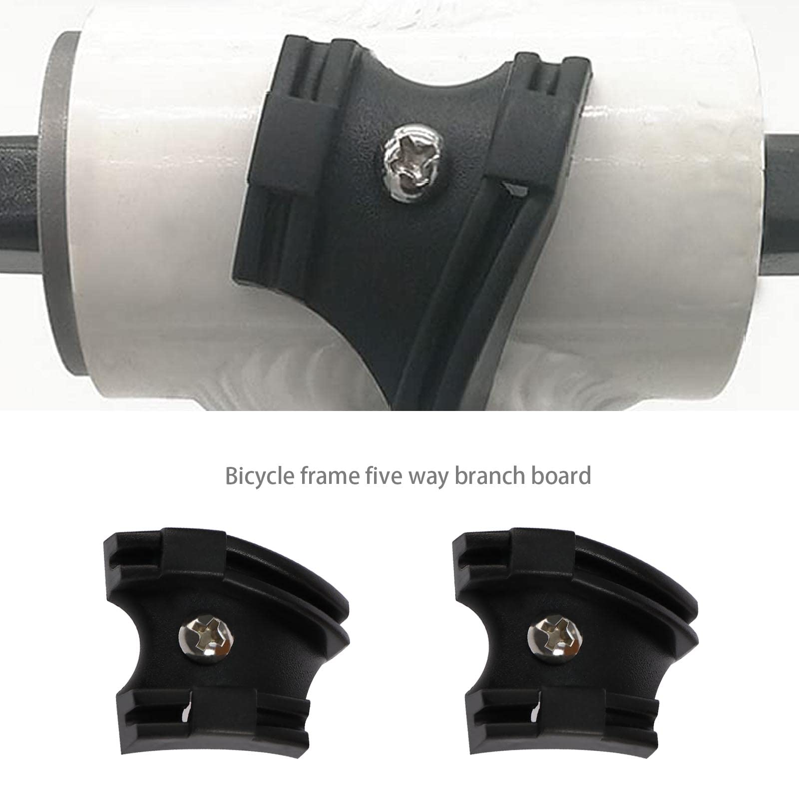 2 guías de cable de pedalier antifricción, carcasa de tubo de guía de cable para palanca de cambios delantera y trasera, guía de freno, bicicleta de carretera MTB